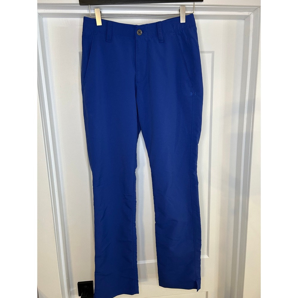 Under Armour Mens Golf‎ Pants Blue Straight Leg UA Tech 30x32 Athletic Active